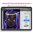 Load image into Gallery viewer, Muzenik Procreate Brushes all inclusive Bundle: 10 Complete sets with bonus sets , 125+ brushes, all in one bundle MuzenikArt