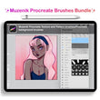 Load image into Gallery viewer, Muzenik Procreate Brushes all inclusive Bundle: 10 Complete sets with bonus sets , 125+ brushes, all in one bundle