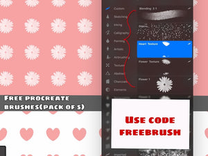 Welcome Kit: 1 Procreate brush set, 2 linearts, 1 mini PDF tutorial, a 25% discount code for my All inclusive Procreate Bundle