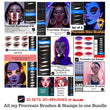 Load image into Gallery viewer, Procreate Lip Stamps: High Quality Stamps with How to Use Guide