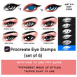 Load image into Gallery viewer, Procreate eye makeup stamp brushes/Procreate eye guide: Easy to use and high quality stamps - MuzenikArt