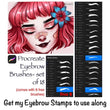 Load image into Gallery viewer, Procreate eye stamp brushes : With How to Use Guide