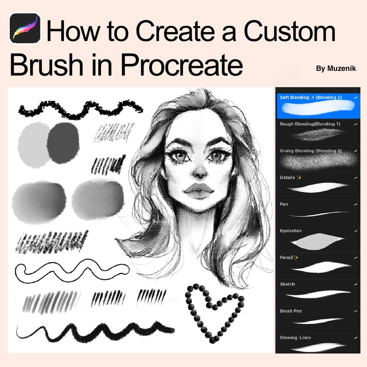 Easy Steps to Make Your Own Brush in Procreate – MuzenikArt