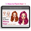 Load image into Gallery viewer, How to Paint Hair for Beginners/ Digital art tutorial/ Muzenik Art tutorial
