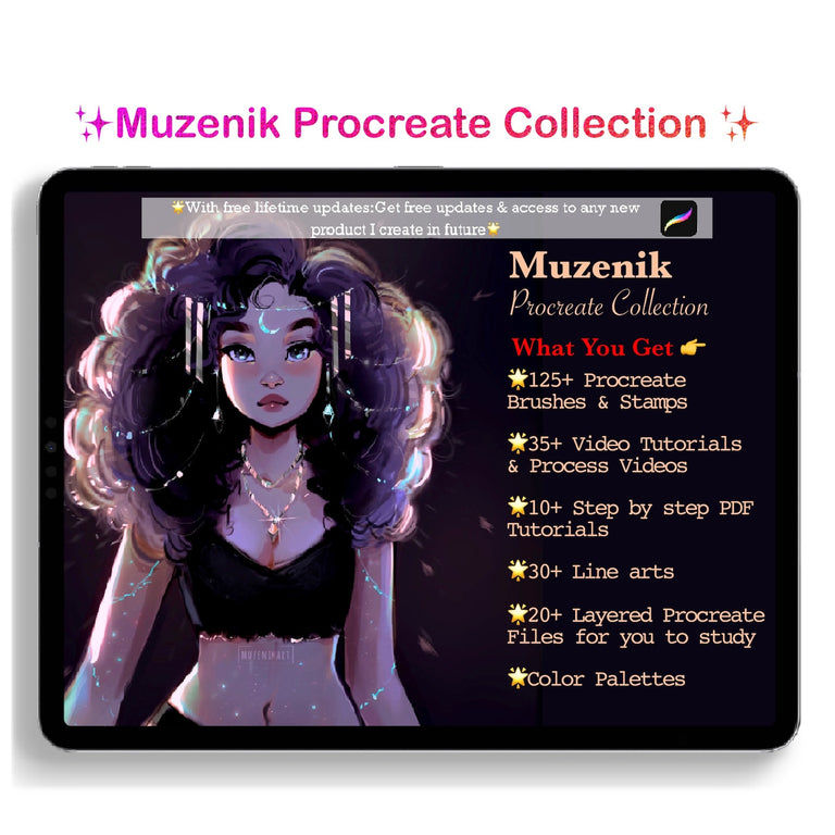 Muzenik Procreate Collection: All Inclusive with Free Lifetime Updates✨