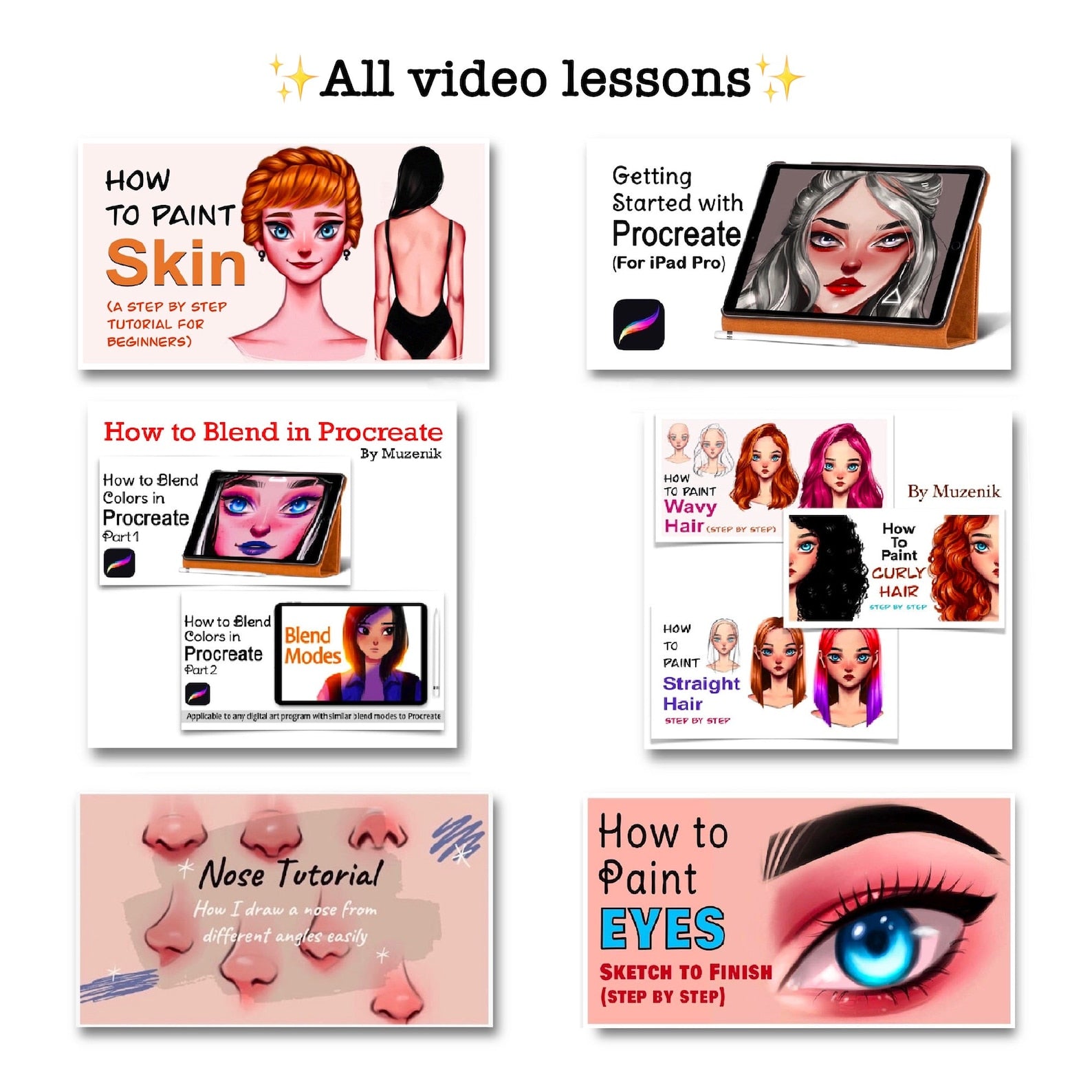 Procreate Lessons for Beginners, Learn to Procreate, Procreate Classes ...