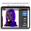 Load image into Gallery viewer, Muzenik Procreate Brushes Bundle: 10 complete sets with bonus sets , 125+ brushes, all in one package ✨OFFER✨
