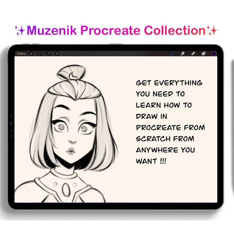 Muzenik Procreate Collection: All Inclusive with Free Lifetime Updates✨