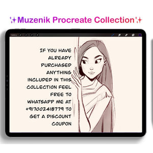 Muzenik Procreate Collection: All Inclusive with Free Lifetime Updates ✨OFFER✨