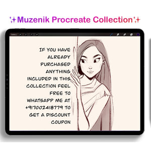 Muzenik Procreate Collection: All Inclusive with Free Lifetime Updates