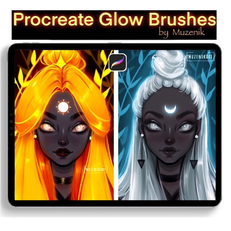 Muzenik Procreate Glow Brushes: Create Glow in an Instant