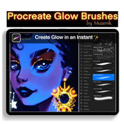 Muzenik Procreate Glow Brushes: Create Glow in an Instant