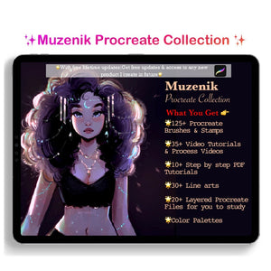 Muzenik Procreate Collection: All Inclusive with Free Lifetime Updates