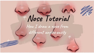 How to draw the Nose from different directions EASILY