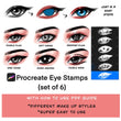 Load image into Gallery viewer, Procreate eye makeup stamp brushes/Procreate eye guide: Easy to use and high quality stamps - MuzenikArt
