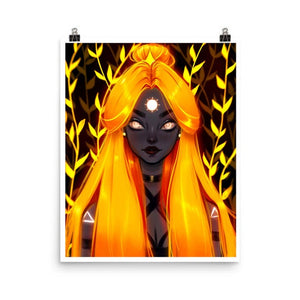 Sun Girl : Original Art by Muzenik Poster/Art Print