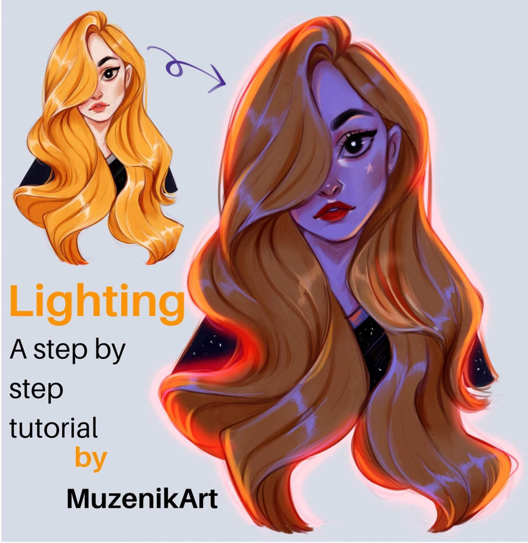 Art tutorial/ Procreate tutorial/ art trainer - MuzenikArt