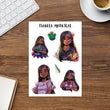 Load image into Gallery viewer, Isabela Madrigal Sticker Sheet/ Muzenik Art Stickers
