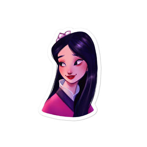 Disney Princess Mulan Kawaii Vinyl Indoor Sticker - MuzenikArt