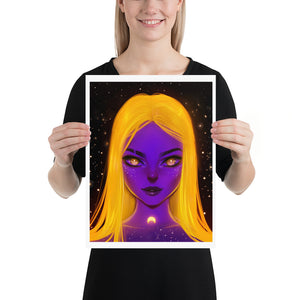 Solar Girl Art print - Original art by Muzenik